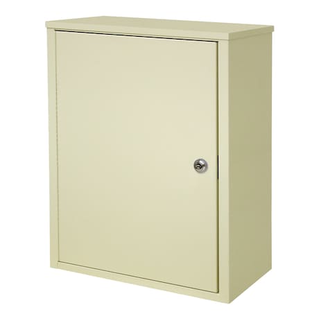 Omnimed Sgl Door Extra Wide Wall Storage Cabinet With Key Lock in Beige (16.75 291611-BG